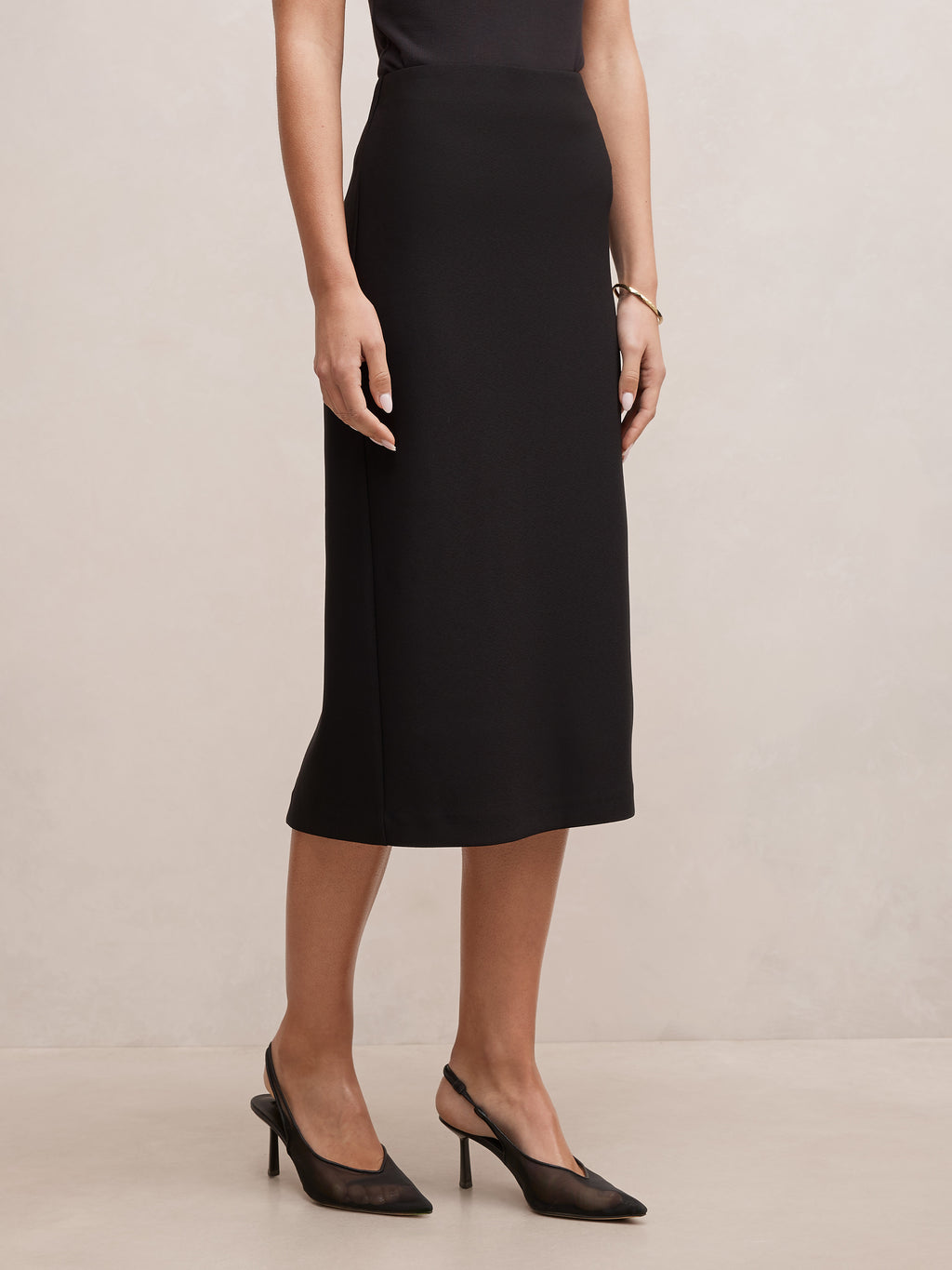 Jayda Crepe Pencil Skirt
