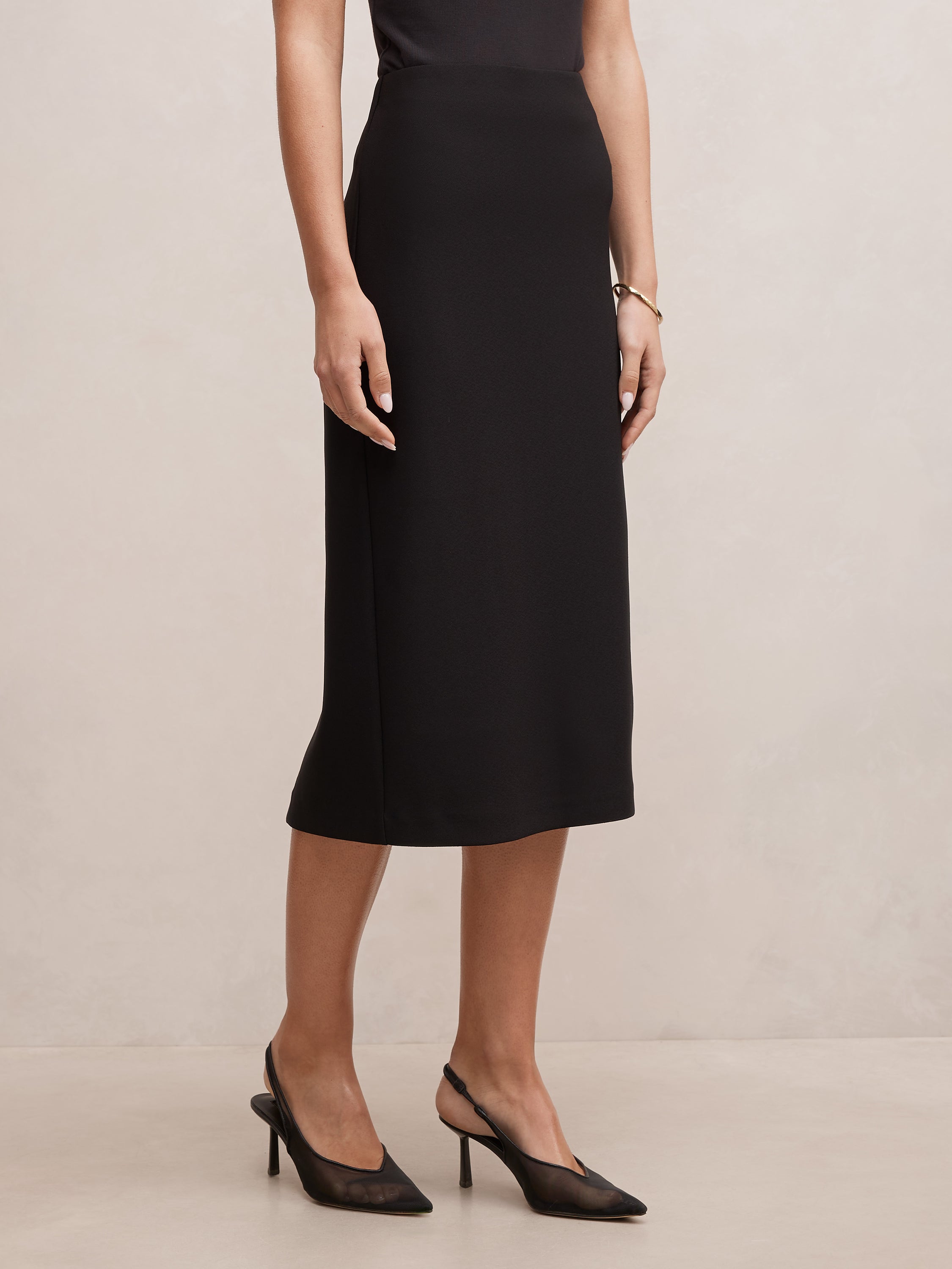 Jayda Crepe Pencil Skirt