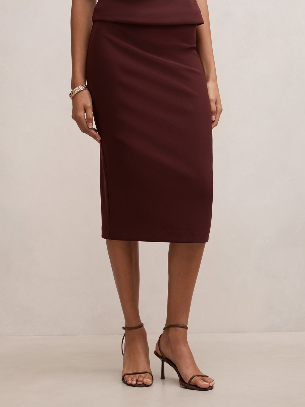 Jayda Crepe Pencil Skirt