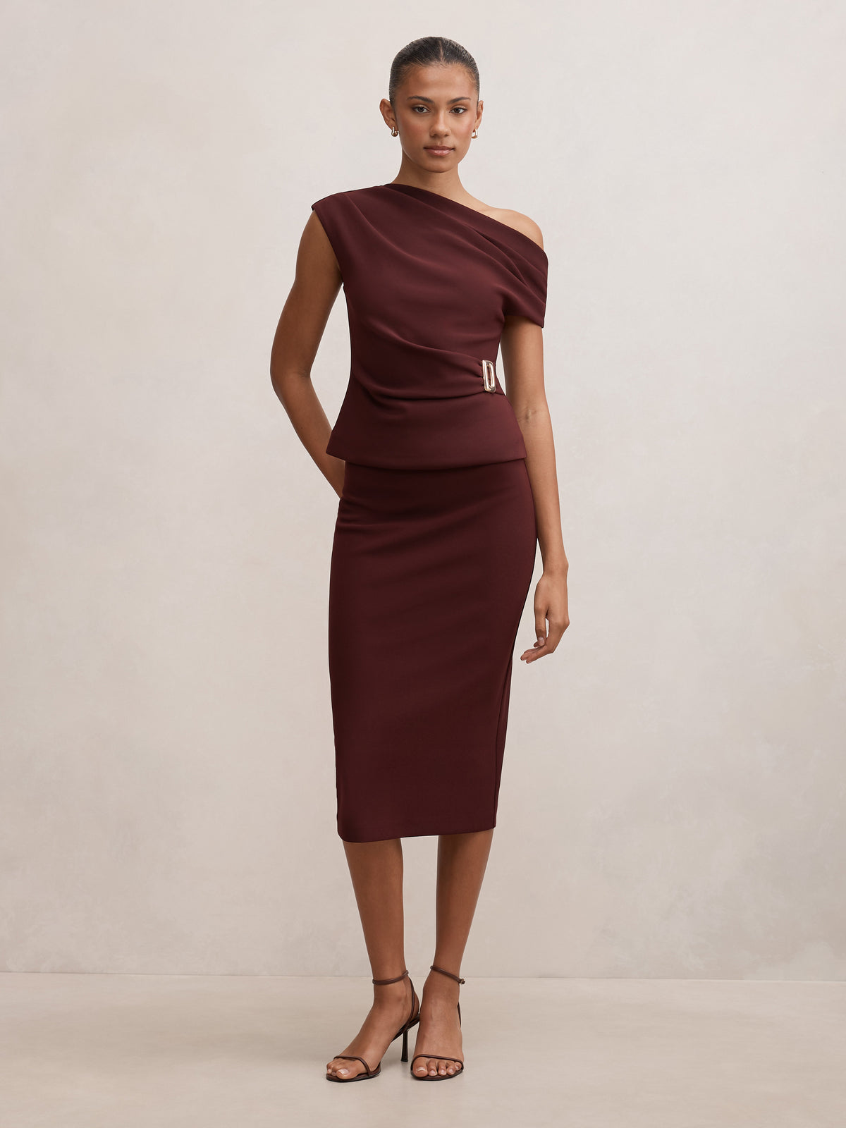 Jayda Crepe Pencil Skirt