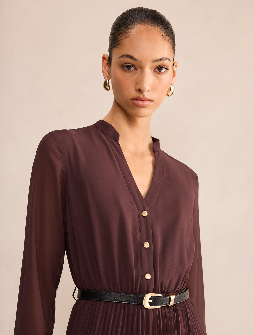 Marnie Pleated Midi Dress