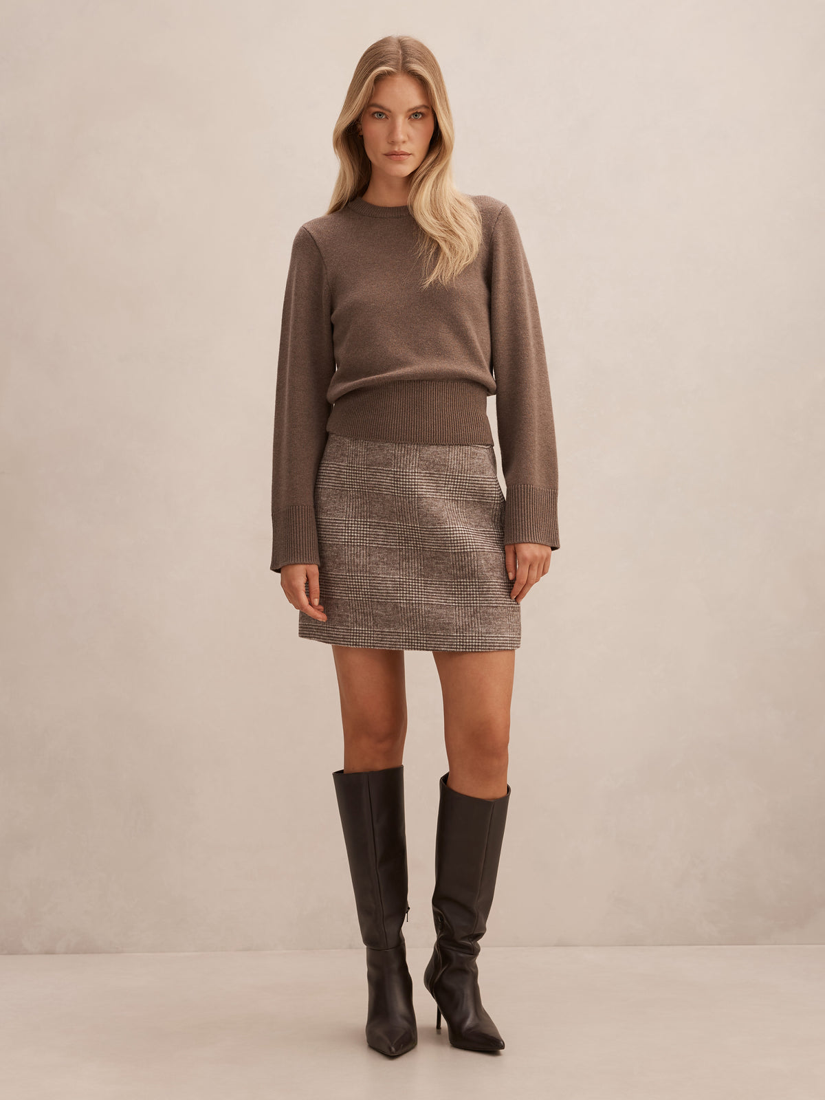 Molly Check Mini Skirt
