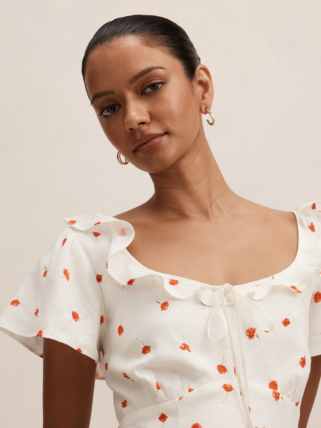 Arli Strapless Ruched Maxi Dress