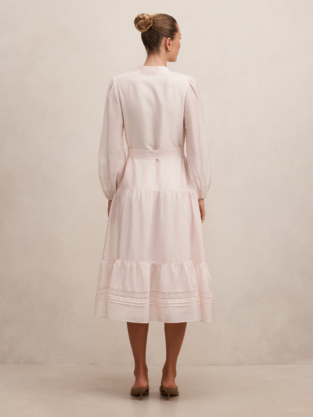 Rachel Lace Trim Midi Dress