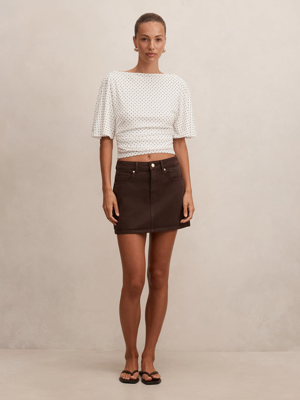 Paige Flutter Sleeve Tie Back