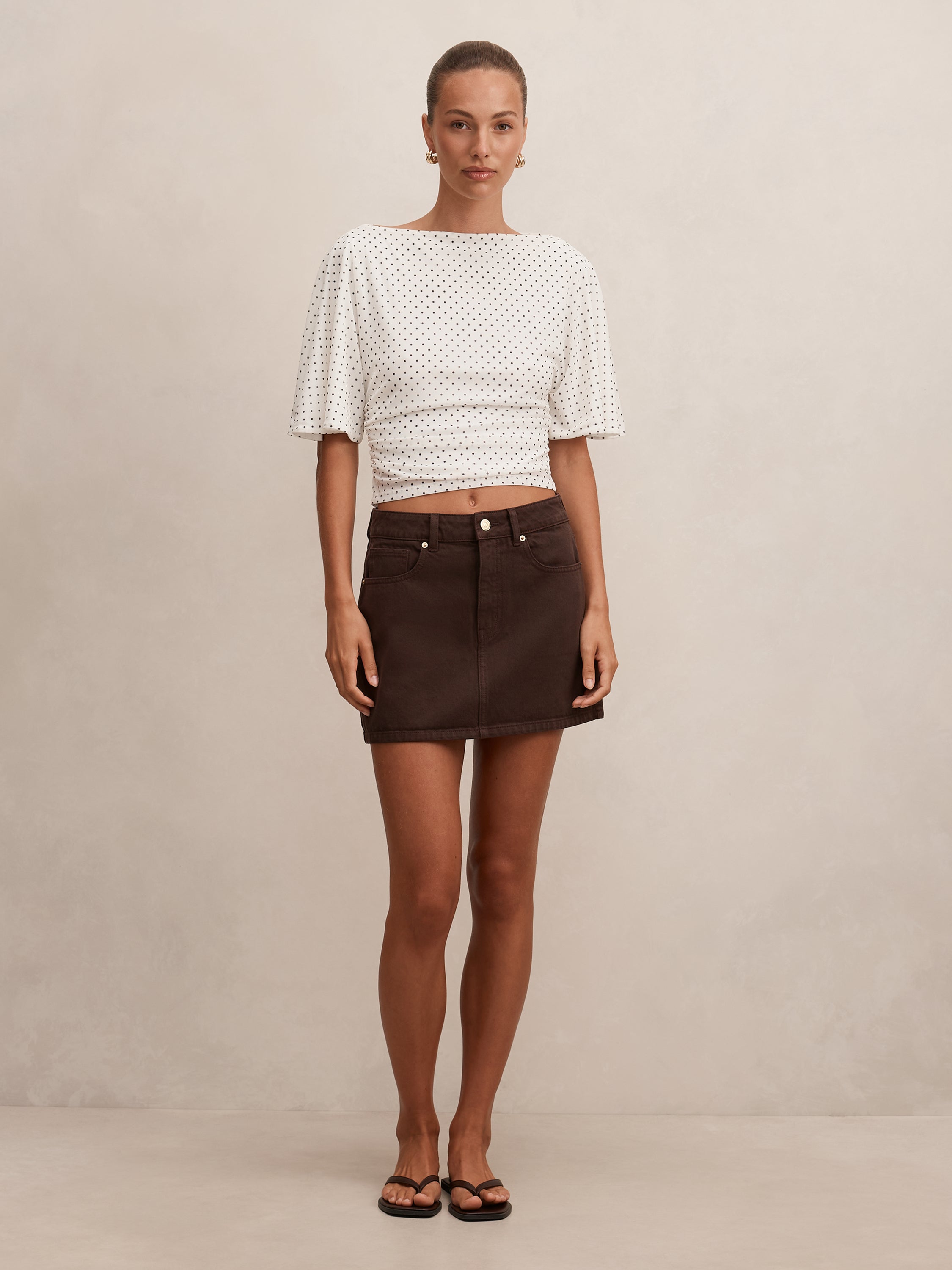 Paige Flutter Sleeve Tie Back