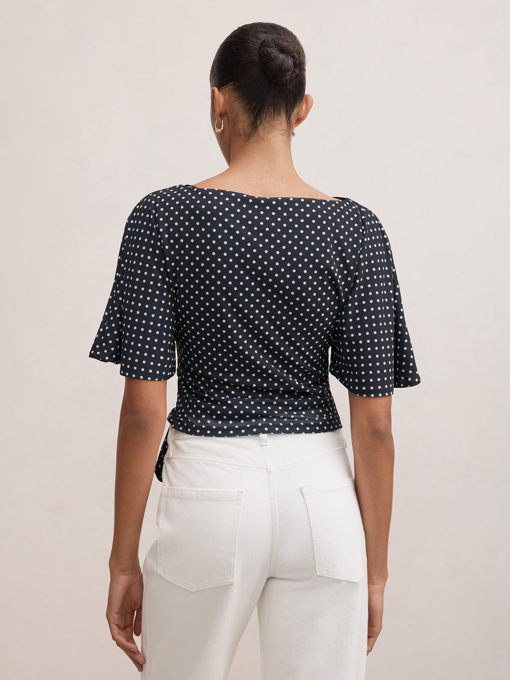 Paige Flutter Sleeve Tie Back