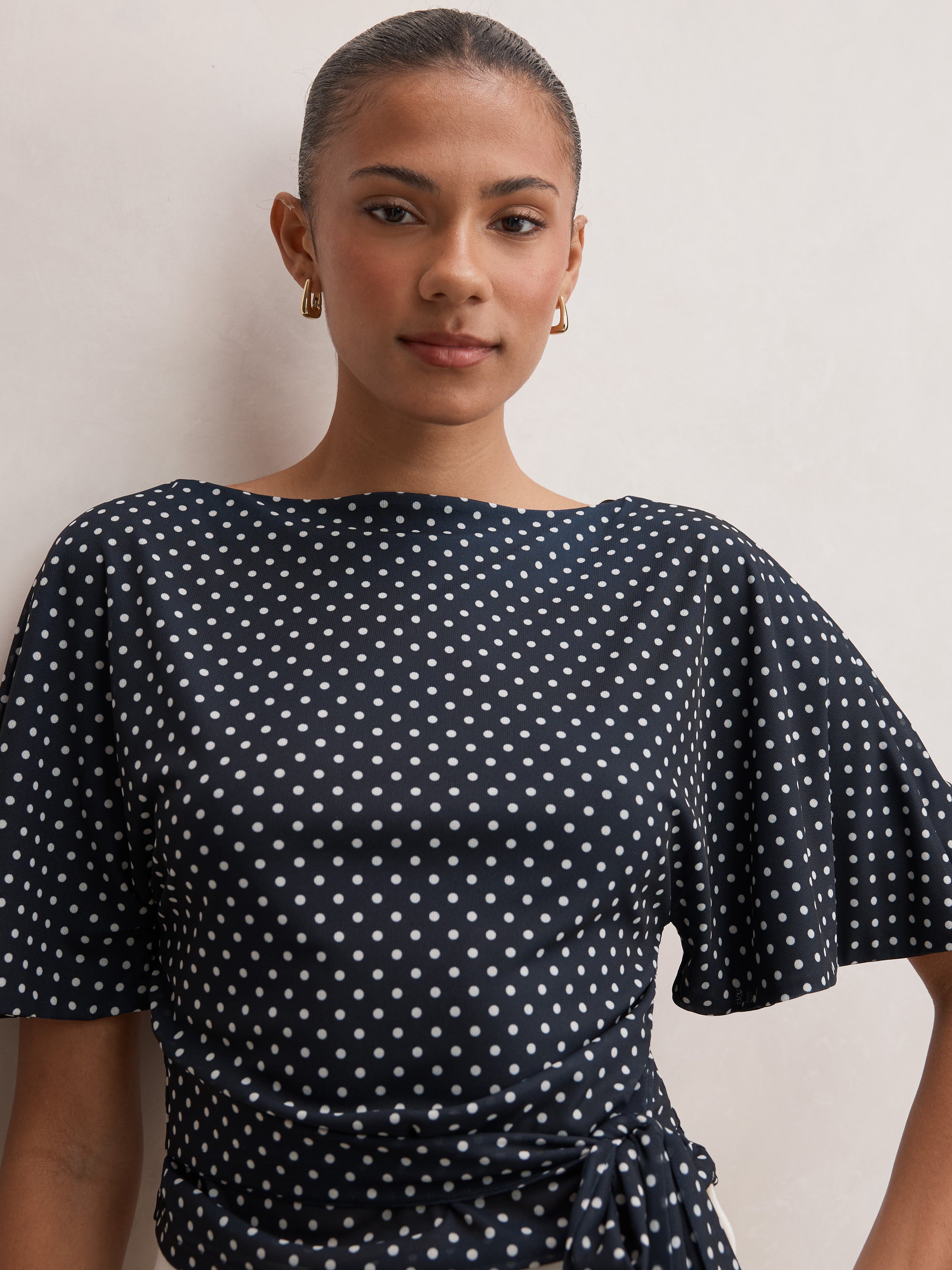 Paige Flutter Sleeve Tie Back