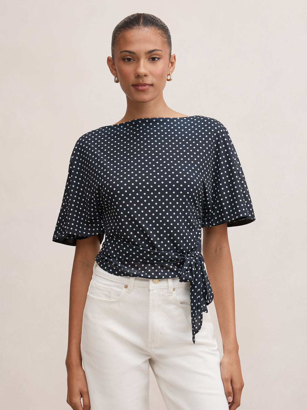 Paige Flutter Sleeve Tie Back