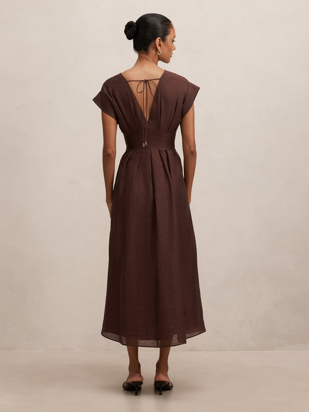 Alessandra Petite Tucked Midi Dress