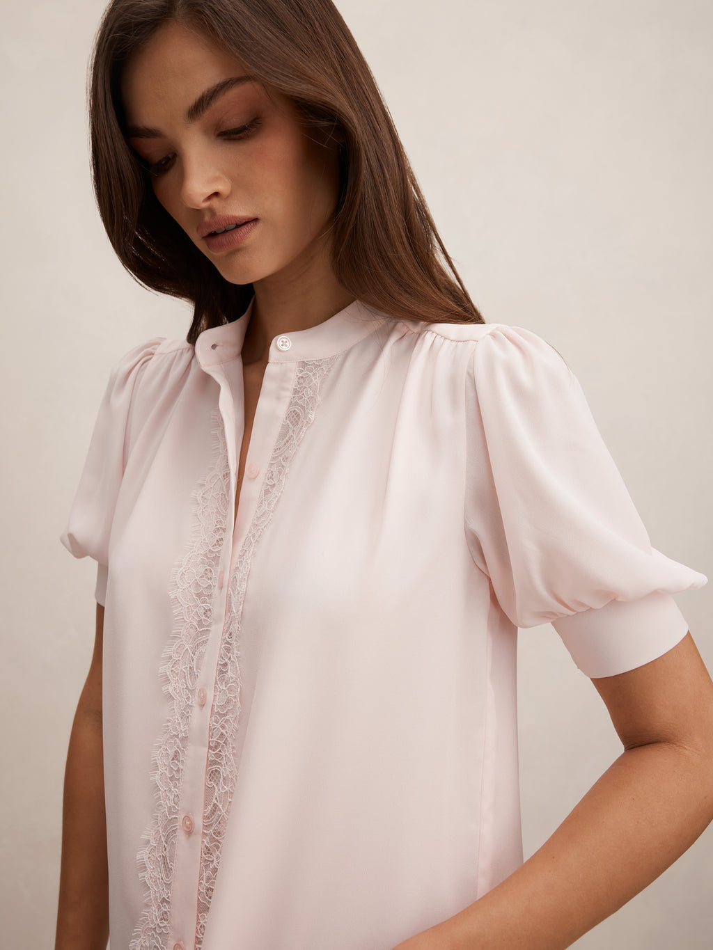 Tove Short Sleeve Lace Blouse