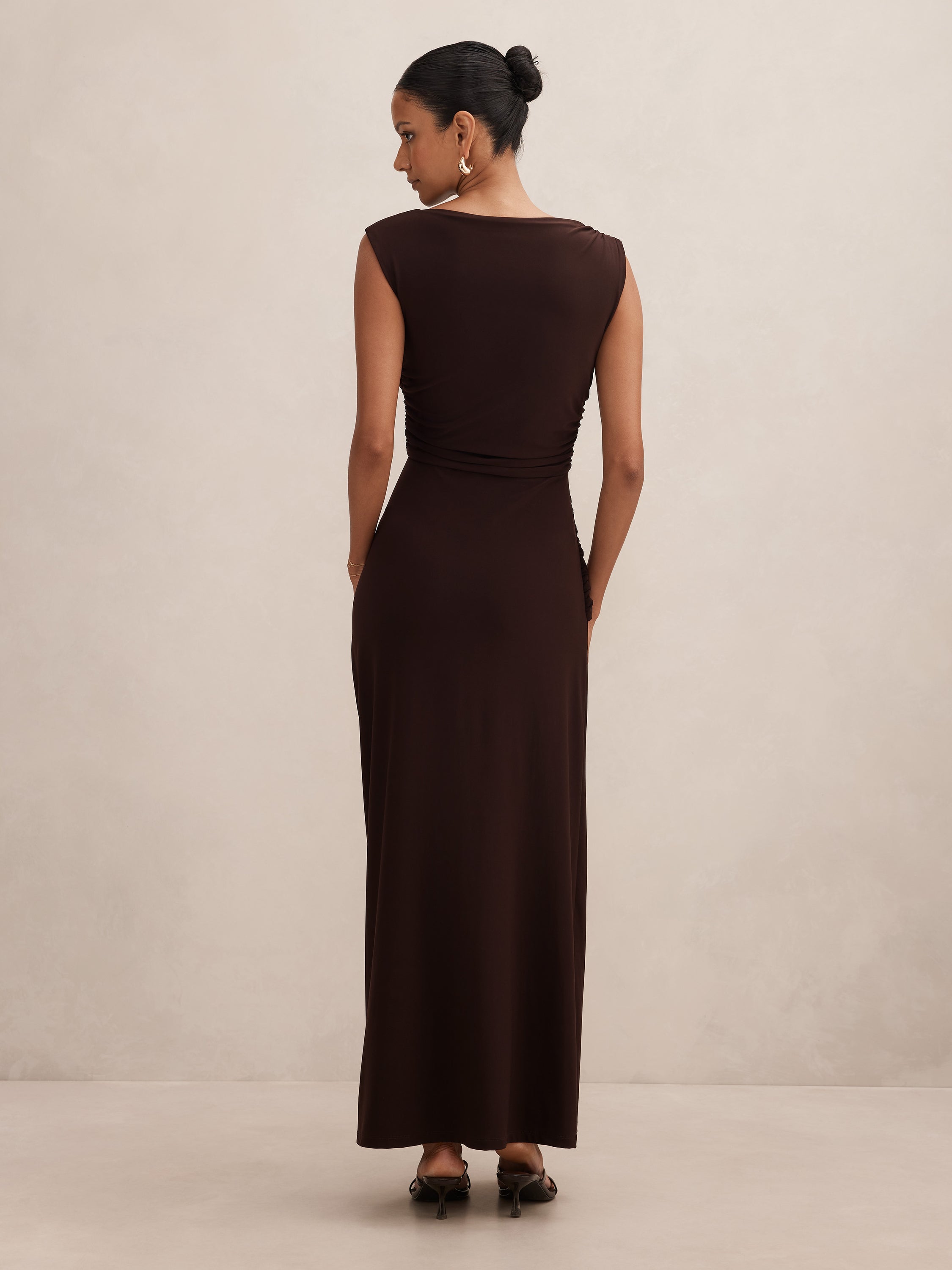 Fiora Petite Hardware Jersey Maxi Dress