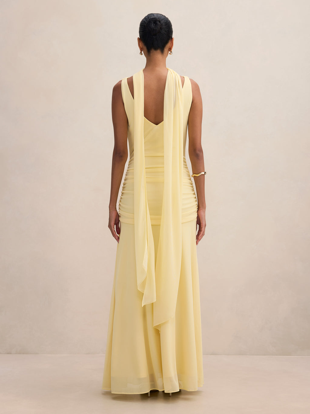 Vivianne Petite Scarf Tie Maxi Dress