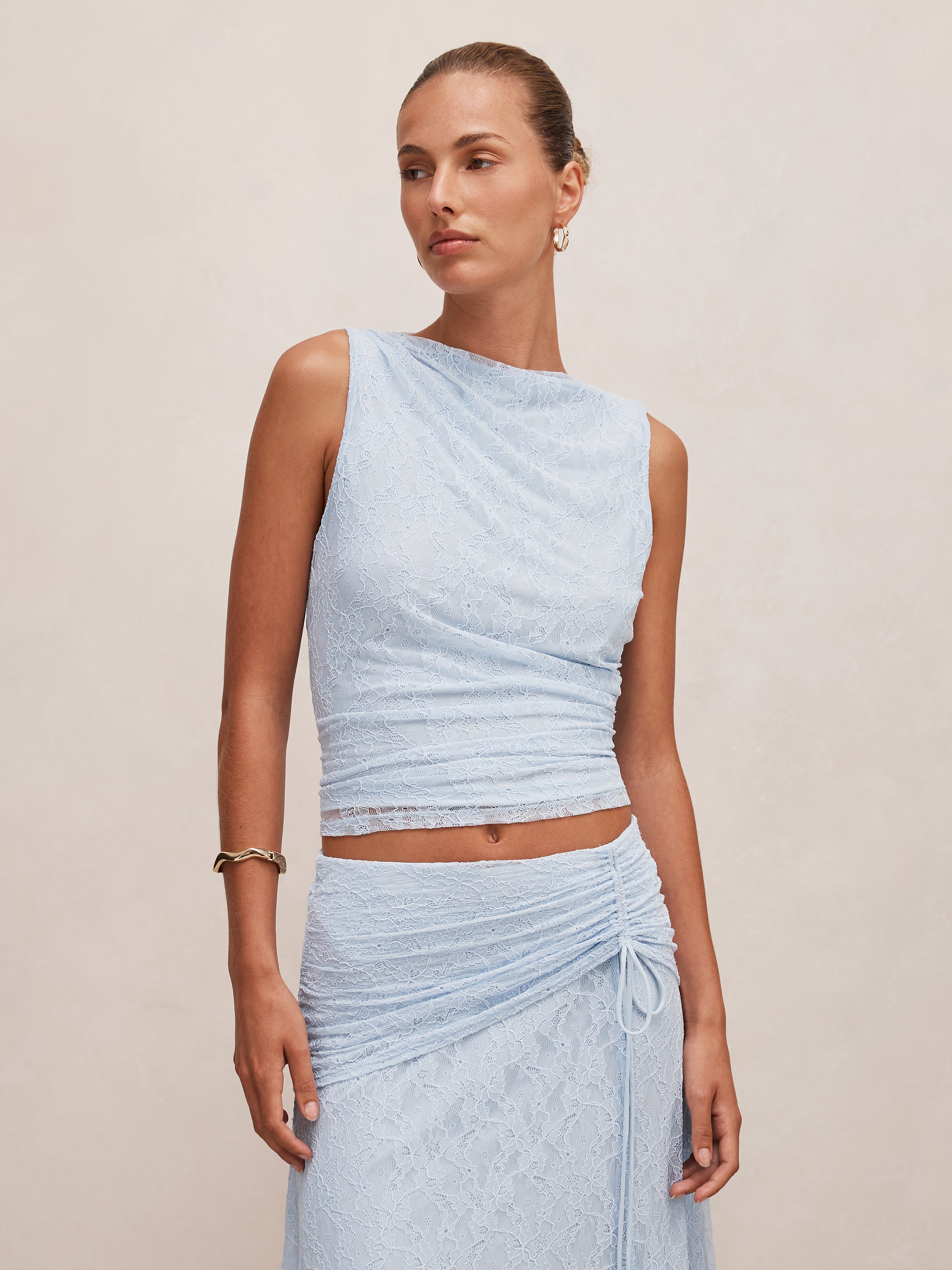 Tahlia Textured Lace Tank