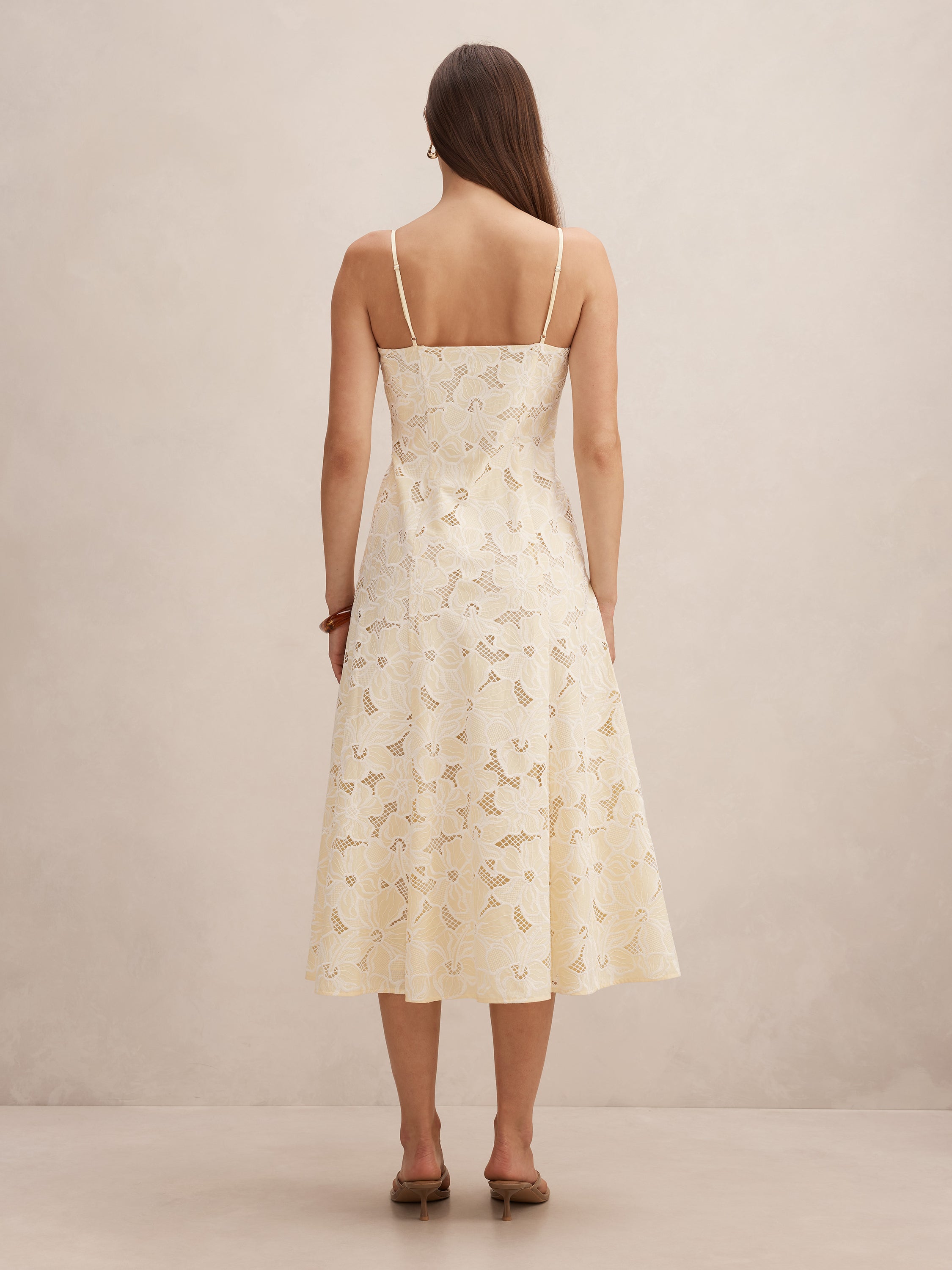 Millie Embroidered Midi Dress