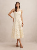 Millie Embroidered Midi Dress