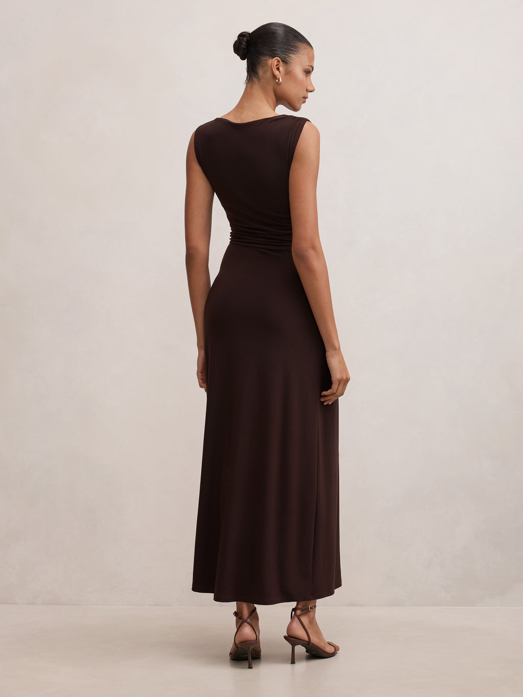Kinsley Sleeveless Jersey Midi Dress