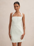 Jade Petite Halter Tie Mini Dress