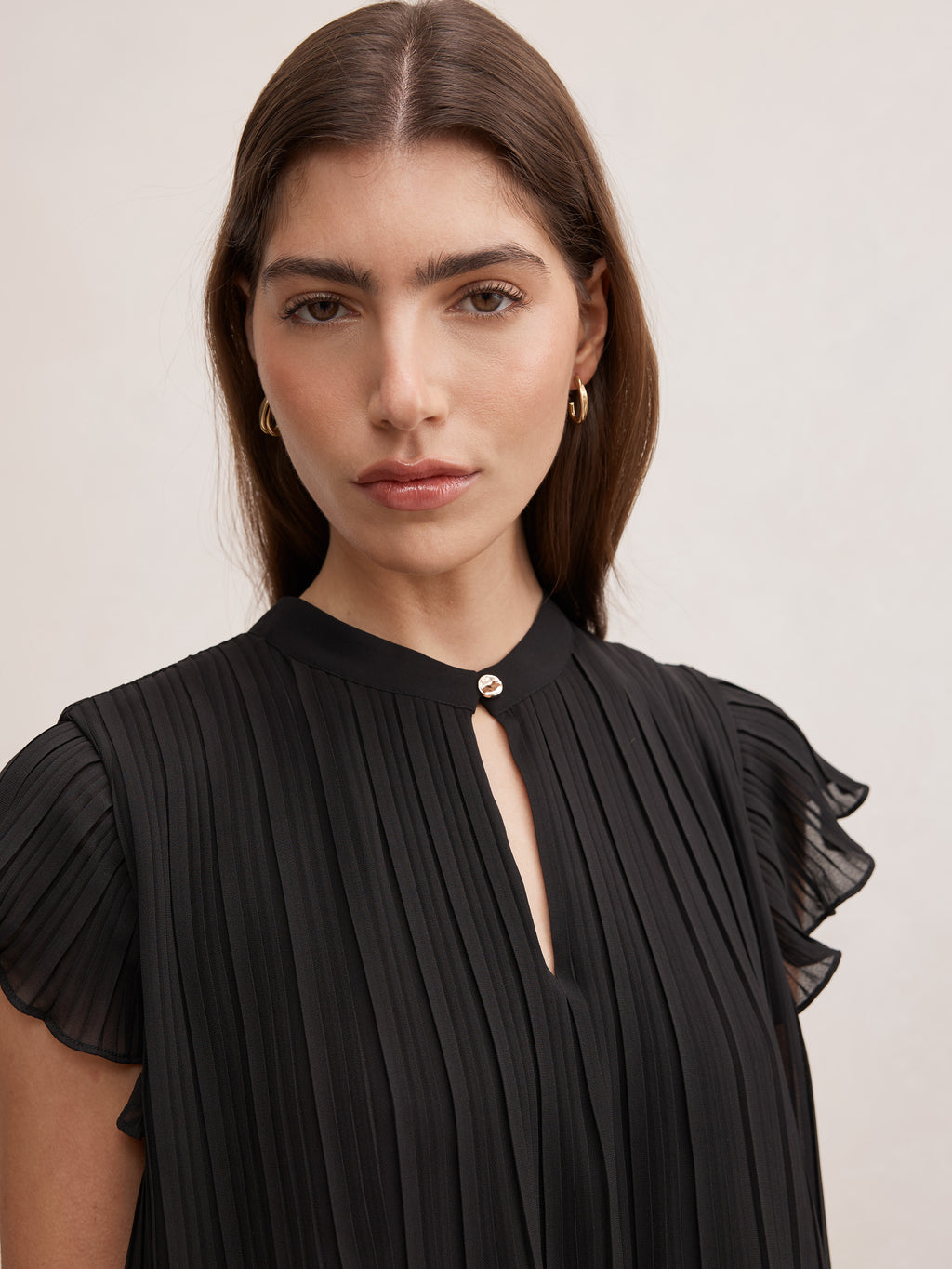 Autumn Flutter Sleeve Blouse