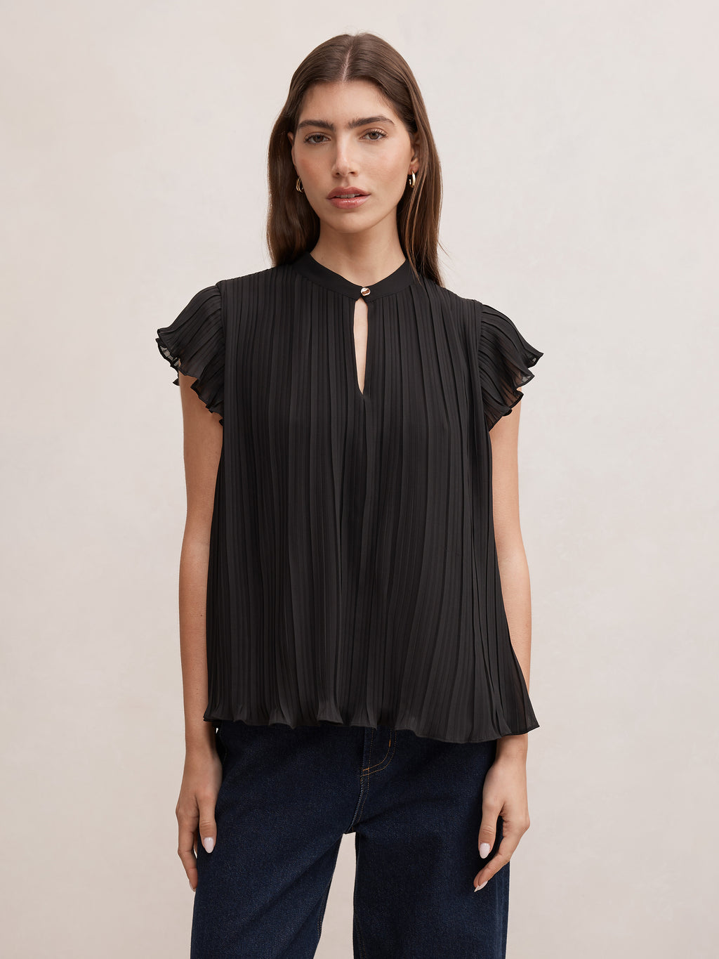 Autumn Flutter Sleeve Blouse