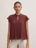 Autumn Flutter Sleeve Blouse