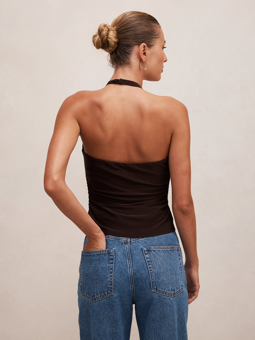 Nia Halter Resin Top