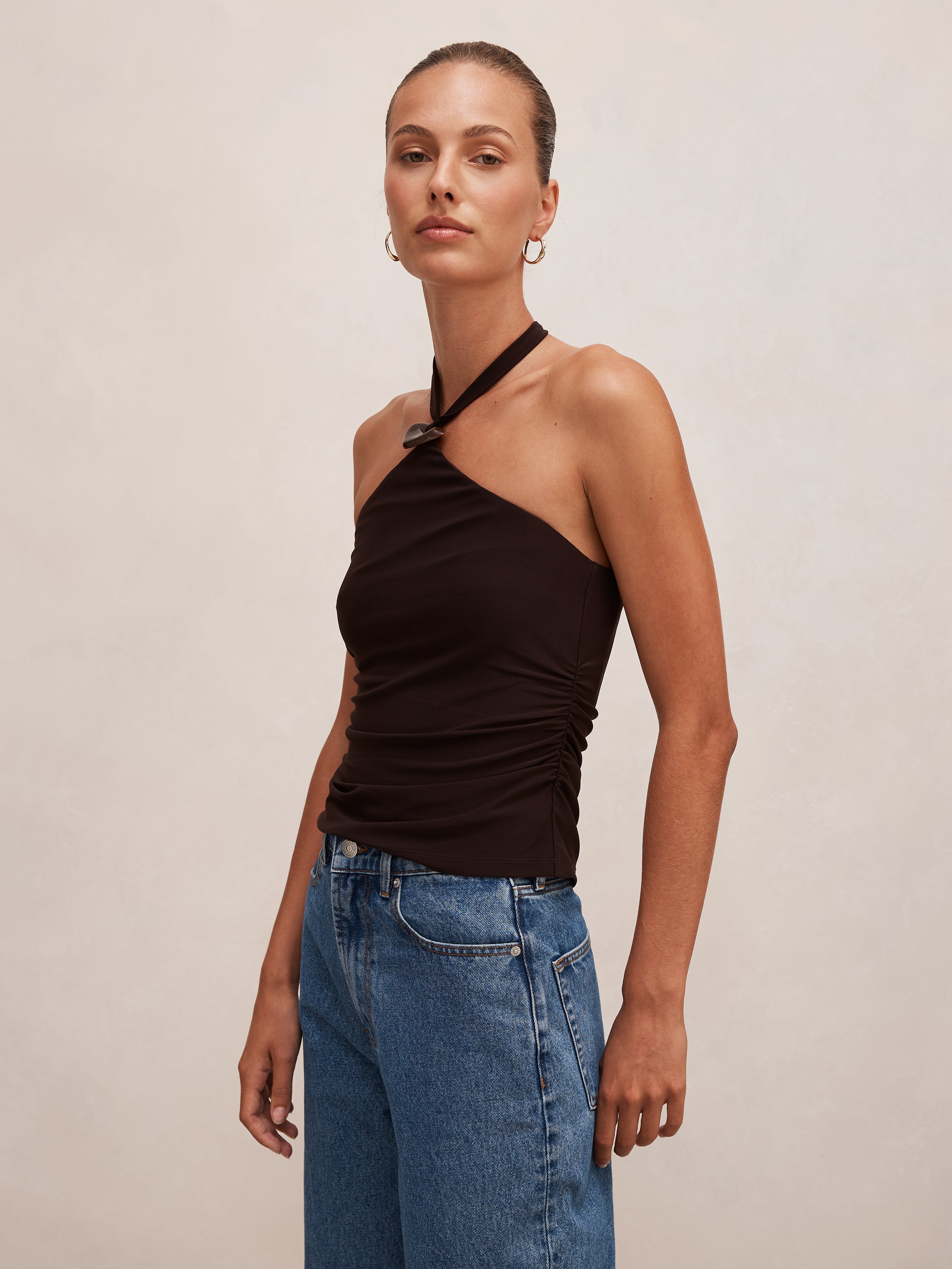 Nia Halter Resin Top