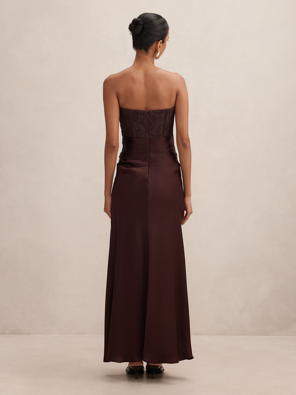 Ivy Petite Lace Corset Maxi