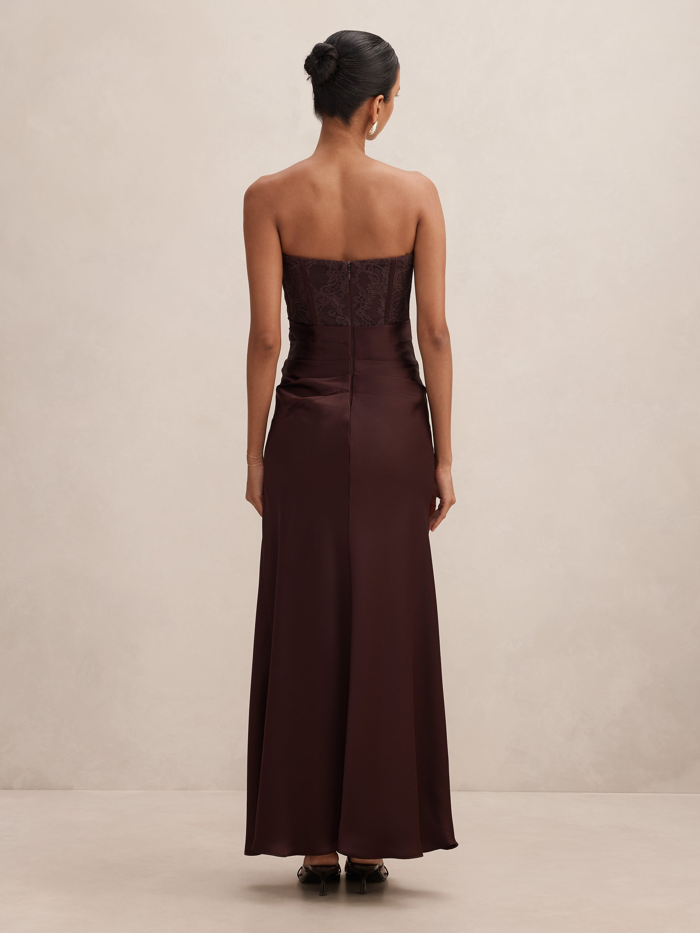 Ivy Petite Lace Corset Maxi