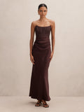 Ivy Petite Lace Corset Maxi