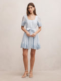 Alana Lace Trim Mini Dress