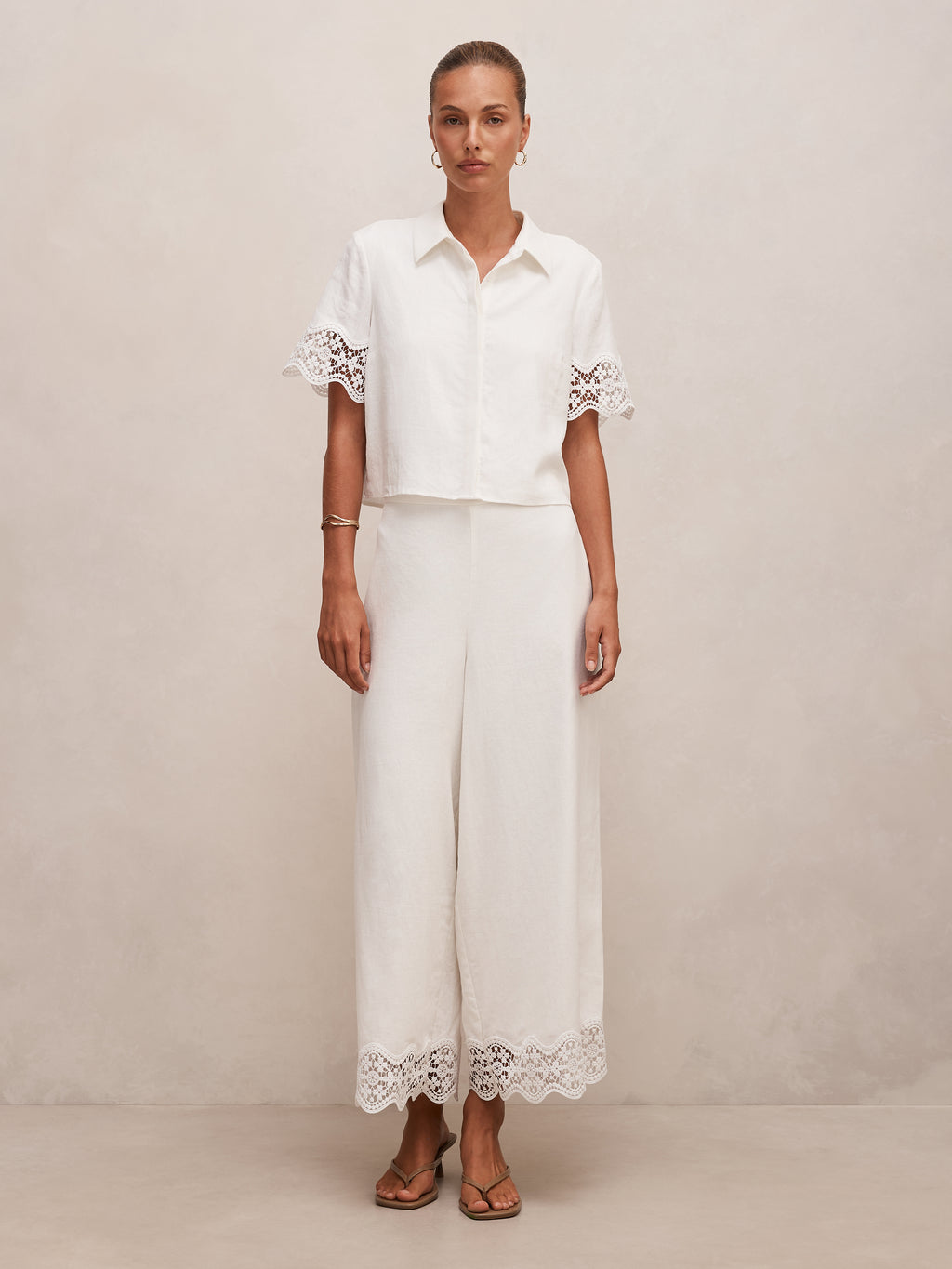 Skye Lace Trim Detail Pant