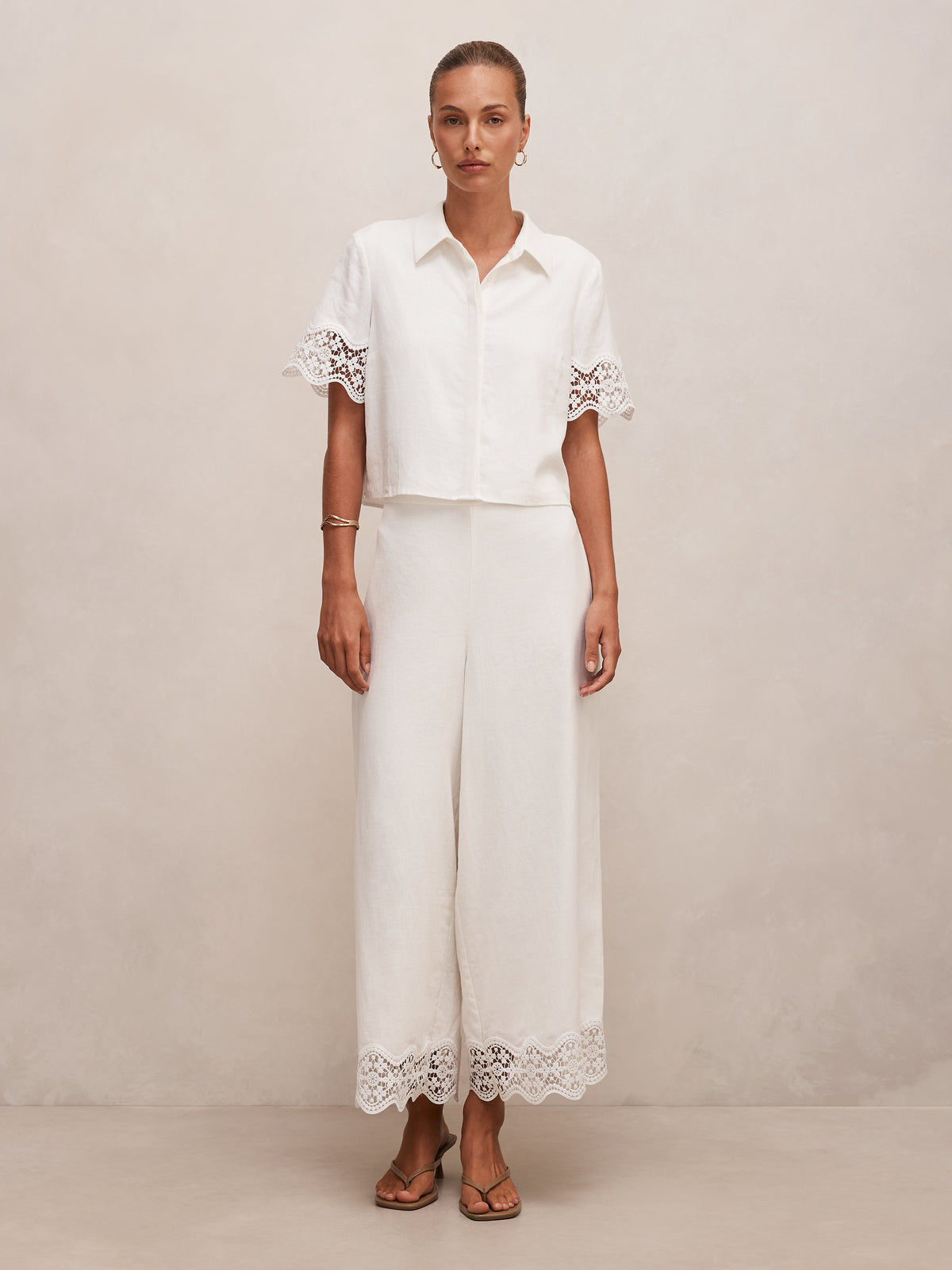 Skye Lace Trim Detail Pant