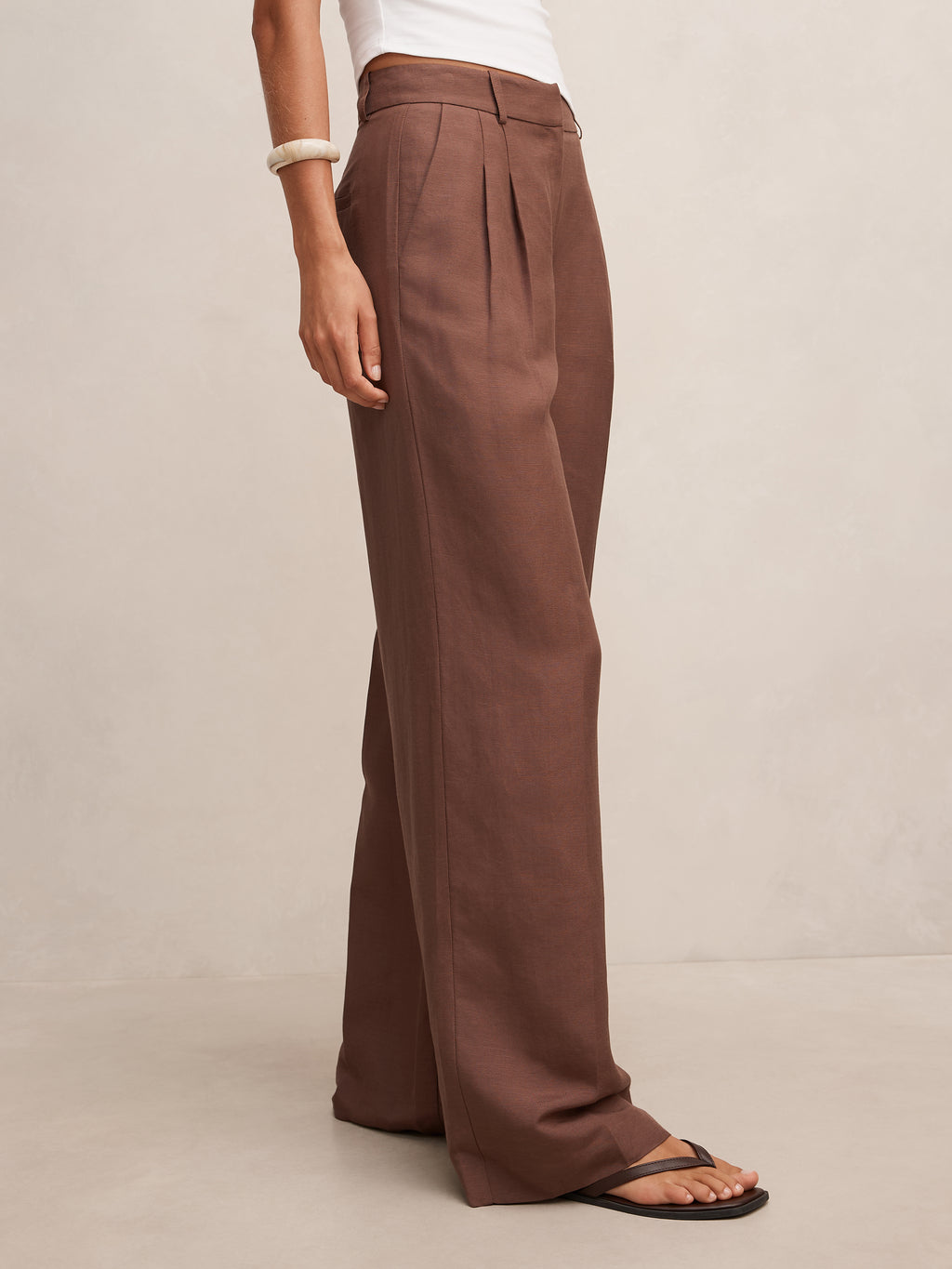 Eva Linen Wide Leg Pant
