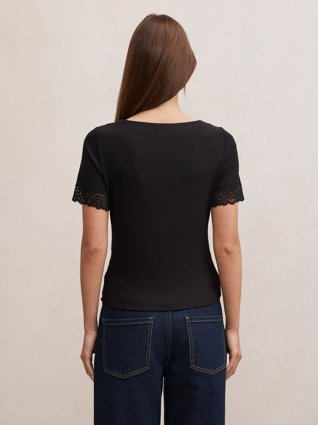 Nina Lace Trim Tee