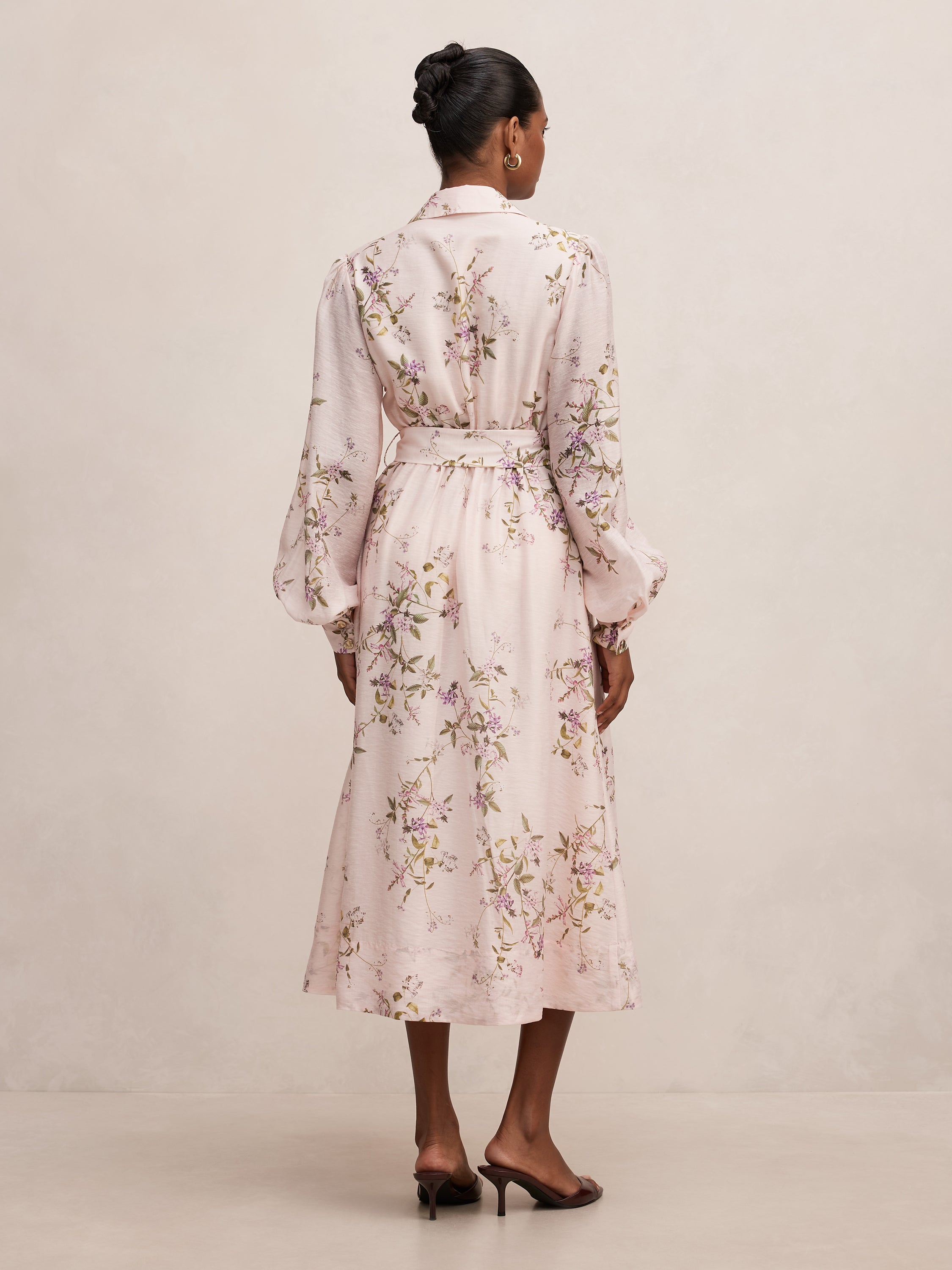 Hazel Petite Shirt Midi Dress