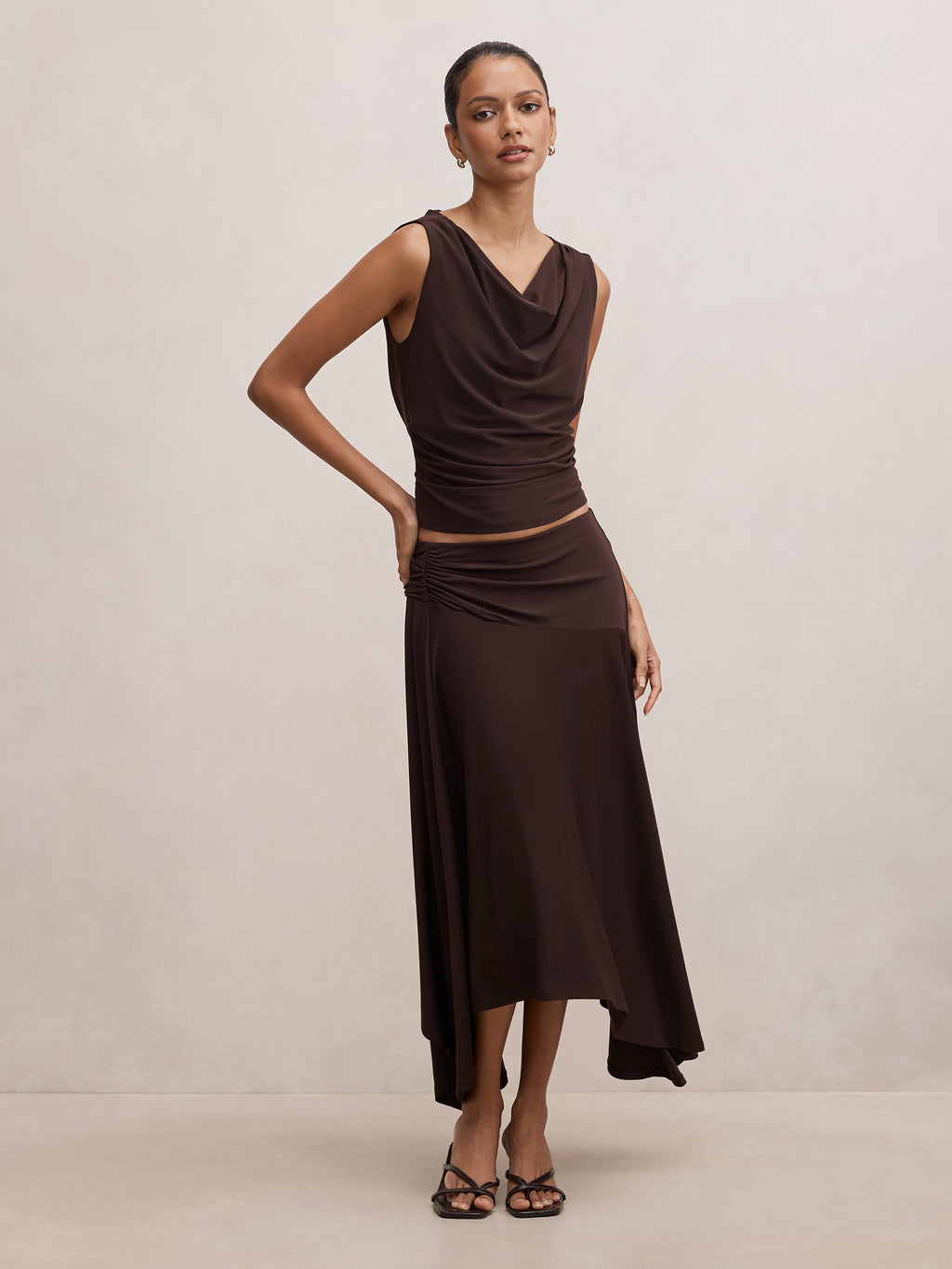 Ariel Petite Godet Hanky Hem Skirt