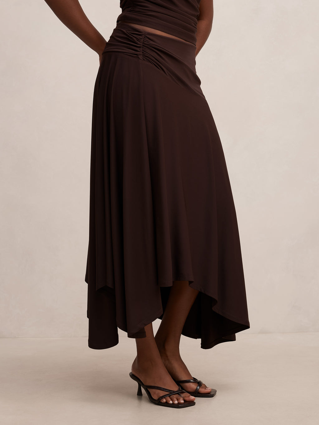 Ariel Petite Godet Hanky Hem Skirt