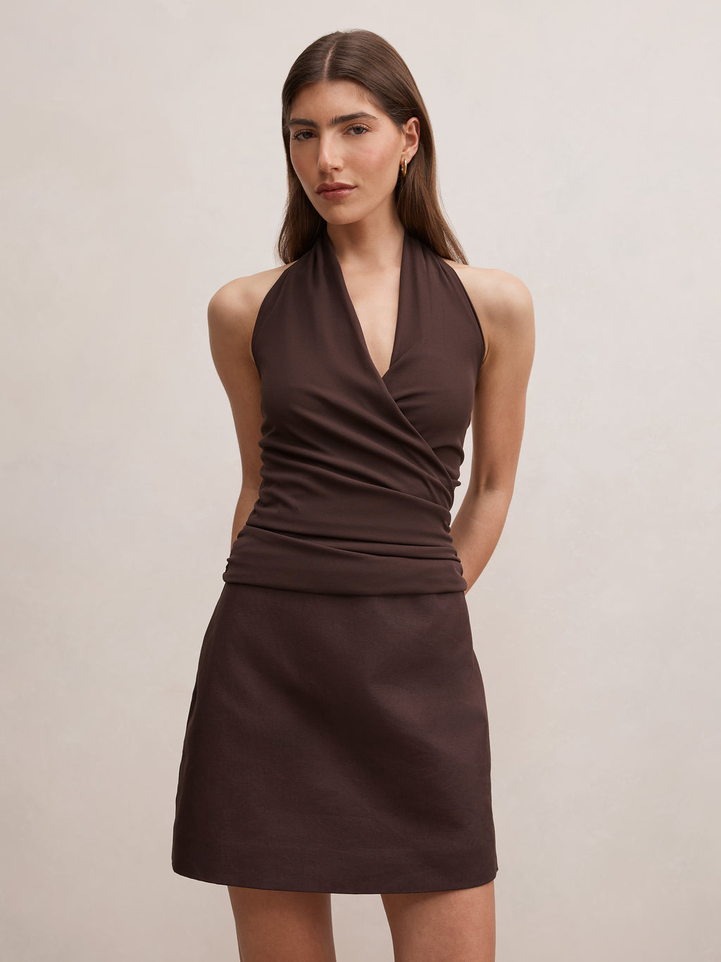 Imogen Halter 2 in 1 Mini Dress