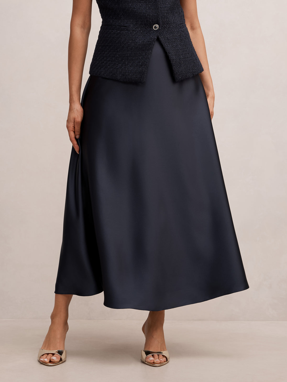 Christina Satin Circle Skirt