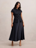 Christina Satin Circle Skirt