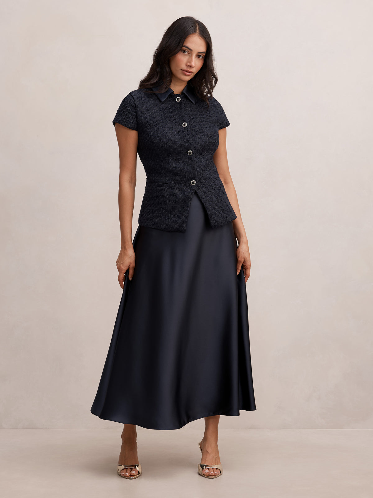 Christina Satin Circle Skirt