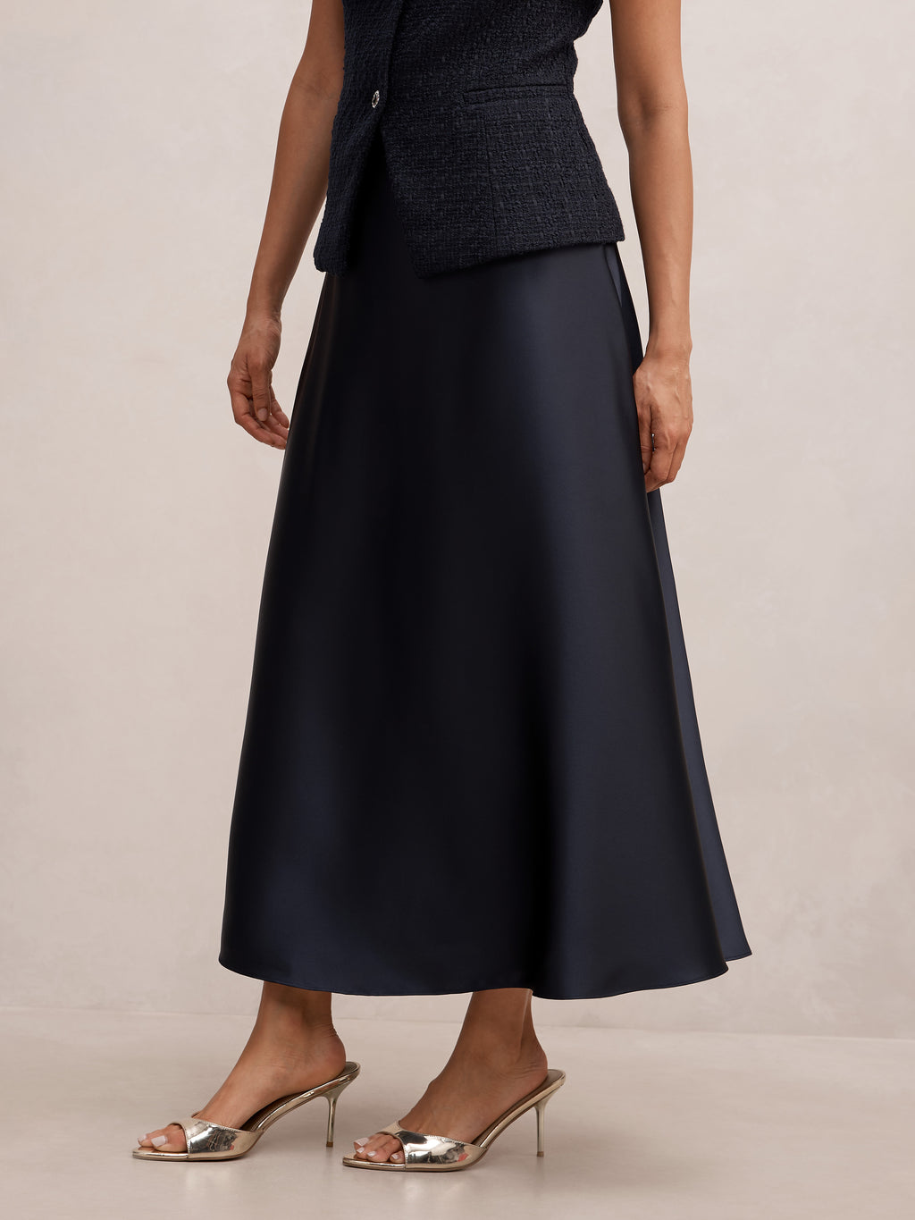 Christina Satin Circle Skirt