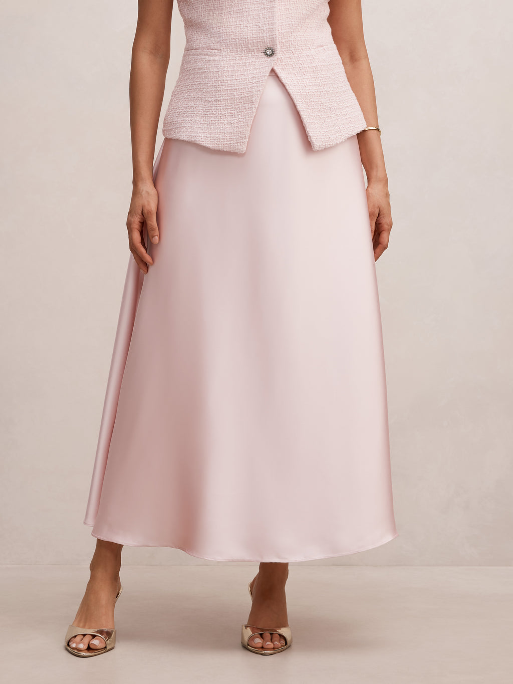 Christina Satin Circle Skirt