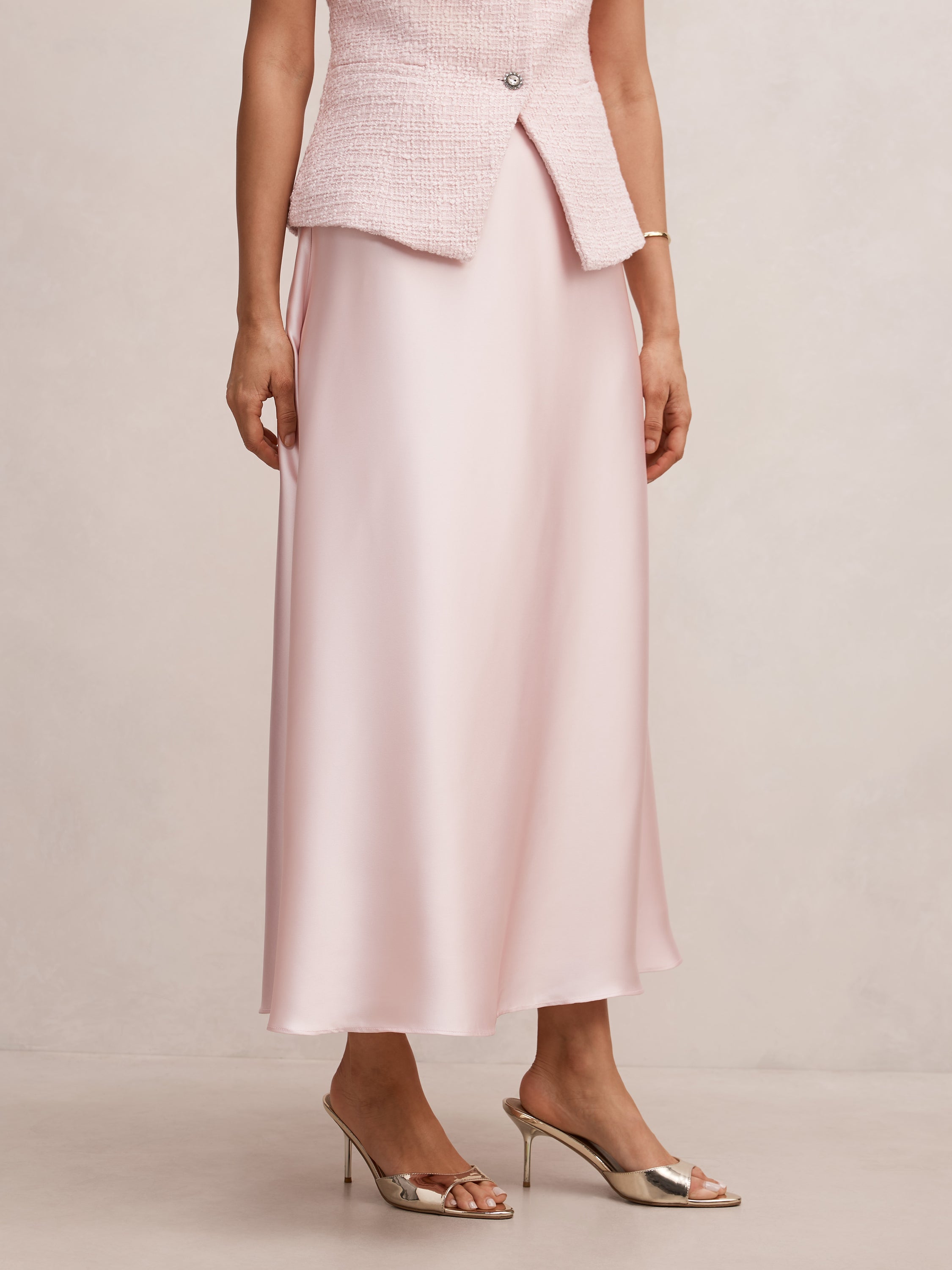 Christina Satin Circle Skirt