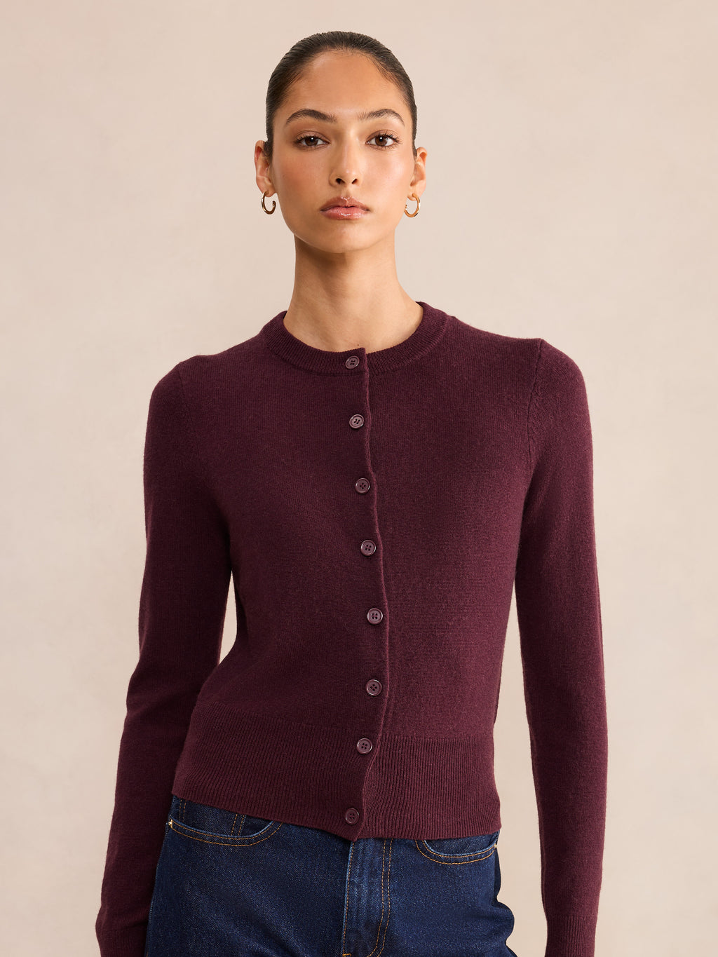 Haisley Merino Blend Knit Cardigan