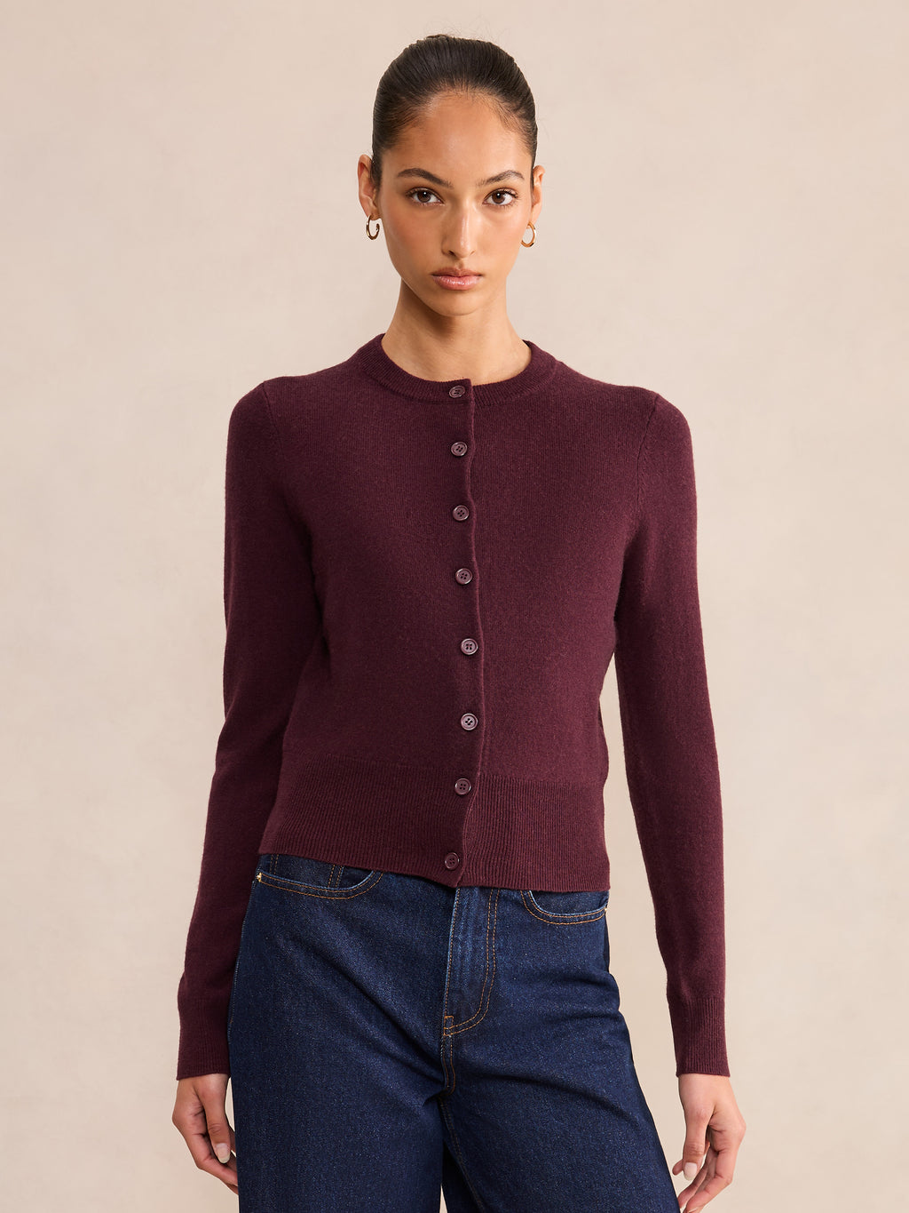 Haisley Merino Blend Knit Cardigan
