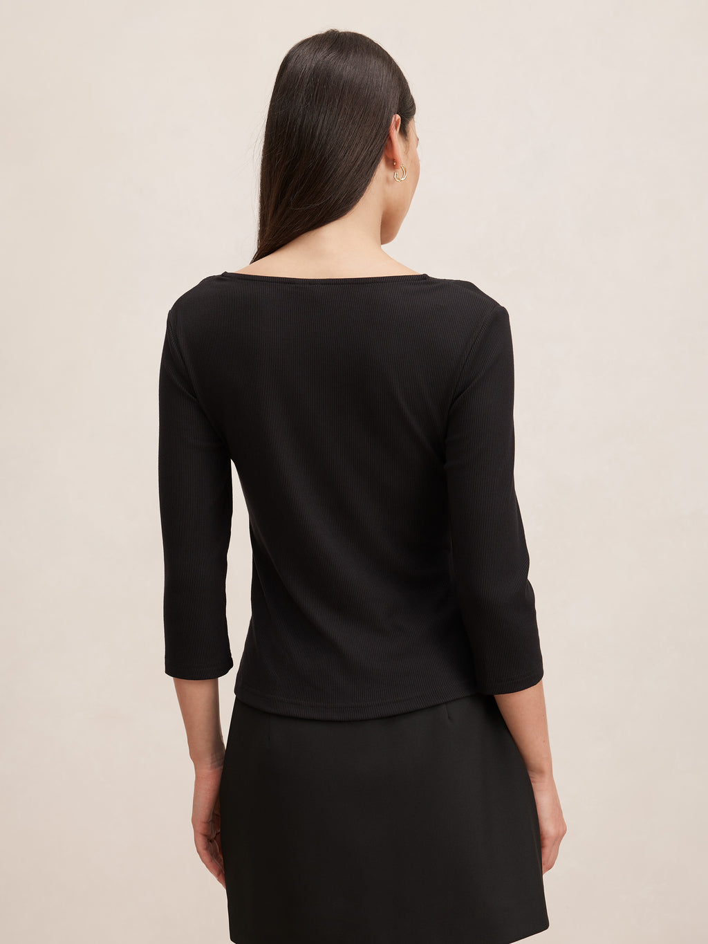 Selena Lace Trim 3/4 Sleeve