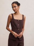 Lee Petite Square Neck Waistcoat