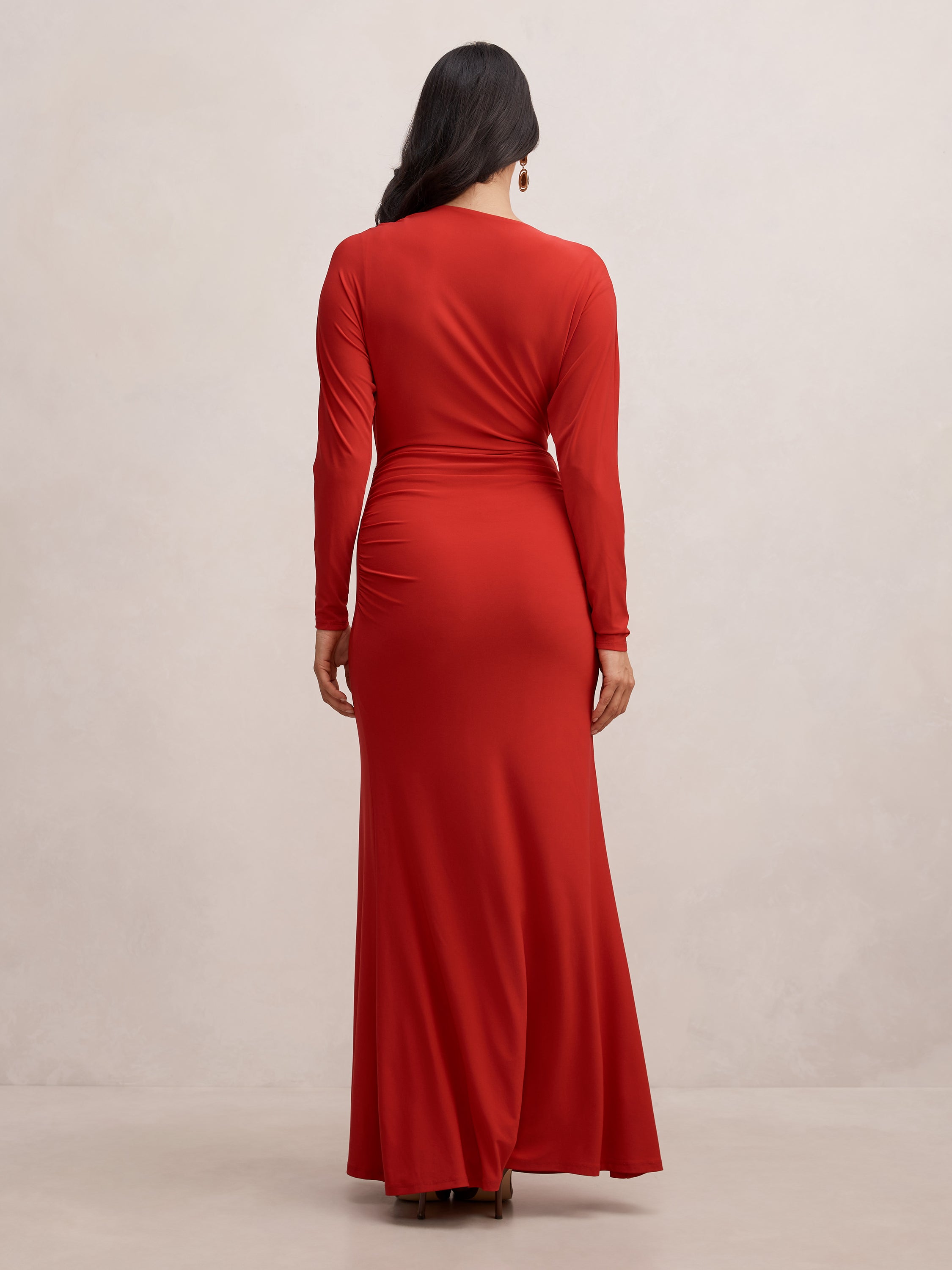 Solana Draped Front Tie Maxi
